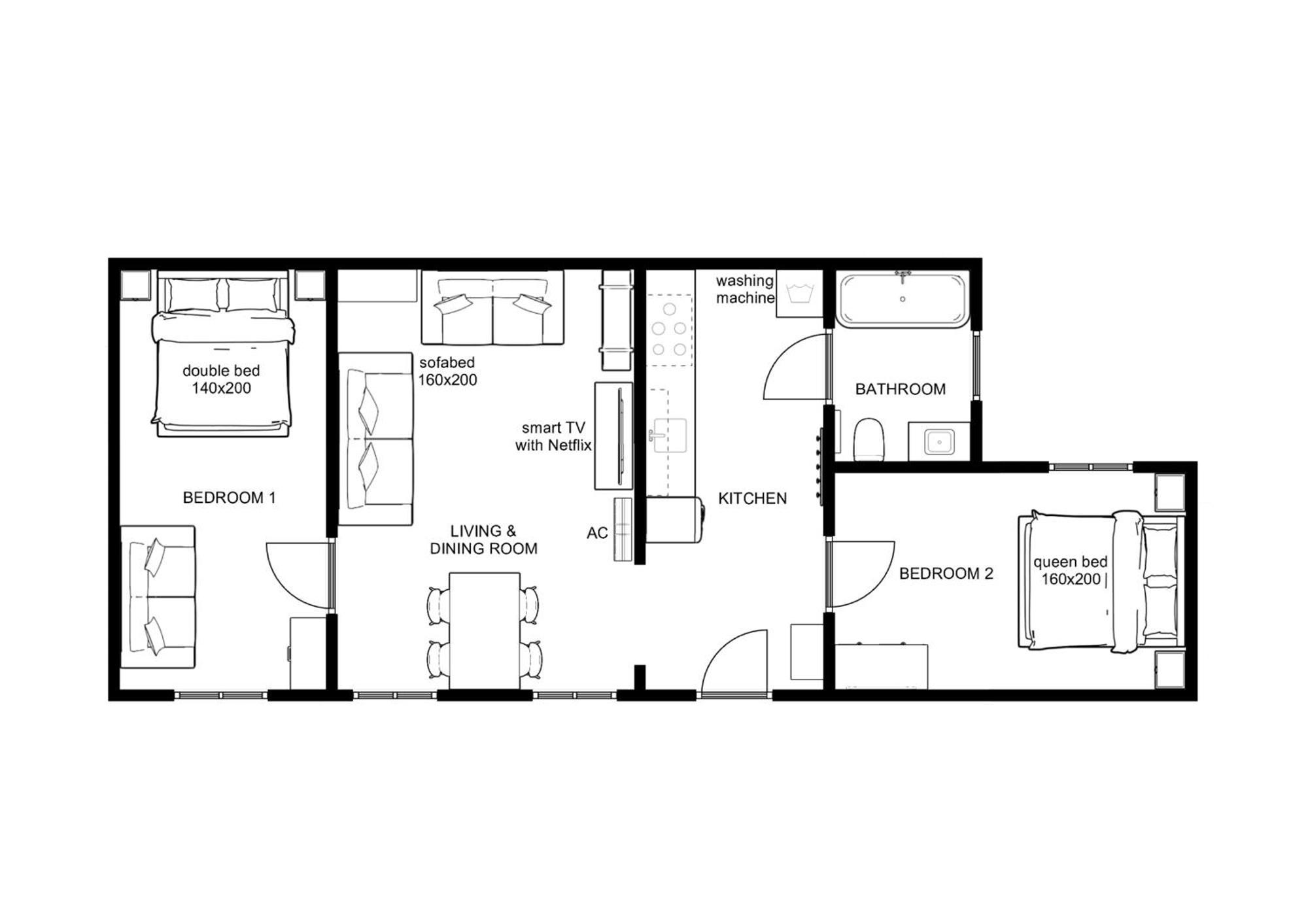 Kalvin 2Bdr Apartment With Ac Budapest Eksteriør billede